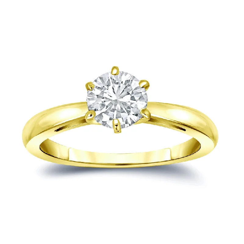 Signature - Design Engagement Rings with a Brand - Exclusive Pattern and Premium DiamondsAuriya 14k Gold GIA Certified 2.00ct TDW 6-Prong Round Solitaire Diamond Engagement Ring Signature - Design Engagement Rings with a Brand - Exclusive Pattern and Premium DiamondsAuriya 14k Gold GIA Certified 2.00ct TDW 6-Prong Round Solitaire Diamond Engagement Ring