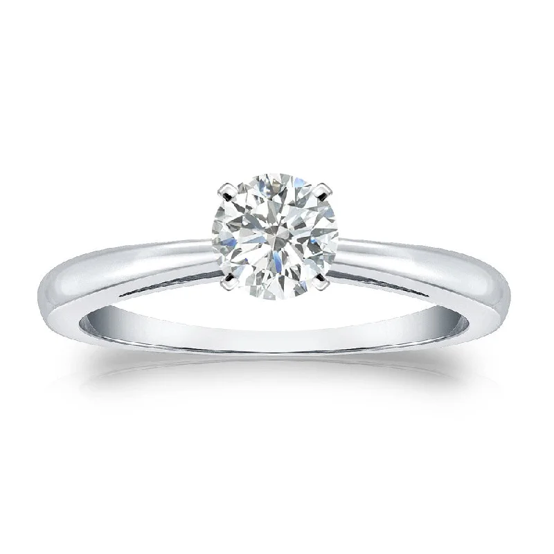 Art Deco Engagement Rings with Geometric Patterns and Baguette - Cut Diamond AccentsAuriya 18k Gold 1/3ctw Round Solitaire Diamond Engagement Ring Art Deco Engagement Rings with Geometric Patterns and Baguette - Cut Diamond AccentsAuriya 18k Gold 1/3ctw Round Solitaire Diamond Engagement Ring