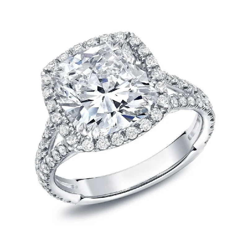 Art Deco Engagement Rings with Geometric Patterns and Baguette - Cut Diamond AccentsAuriya 18k Gold 4 1/3ctw Cushion-cut Halo Diamond Engagement Ring Art Deco Engagement Rings with Geometric Patterns and Baguette - Cut Diamond AccentsAuriya 18k Gold 4 1/3ctw Cushion-cut Halo Diamond Engagement Ring