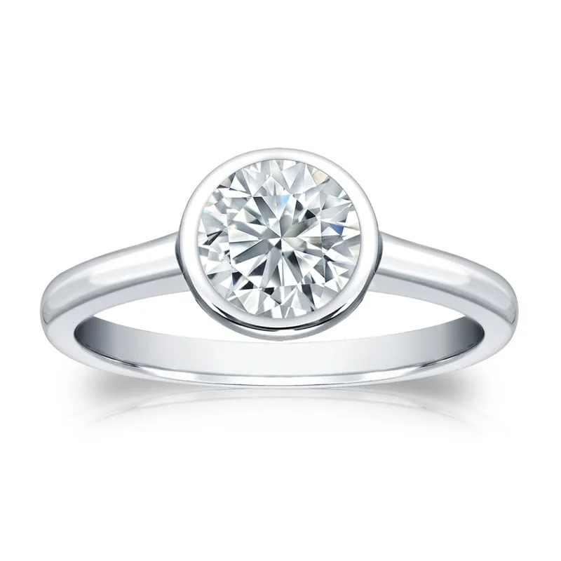 Adjustable Engagement Rings with a Flexible Band and a Princess - Cut Center DiamondAuriya 18k Gold GIA Certified 1.50ct TDW Solitaire Bezel Set Diamond Engagement Ring Adjustable Engagement Rings with a Flexible Band and a Princess - Cut Center DiamondAuriya 18k Gold GIA Certified 1.50ct TDW Solitaire Bezel Set Diamond Engagement Ring