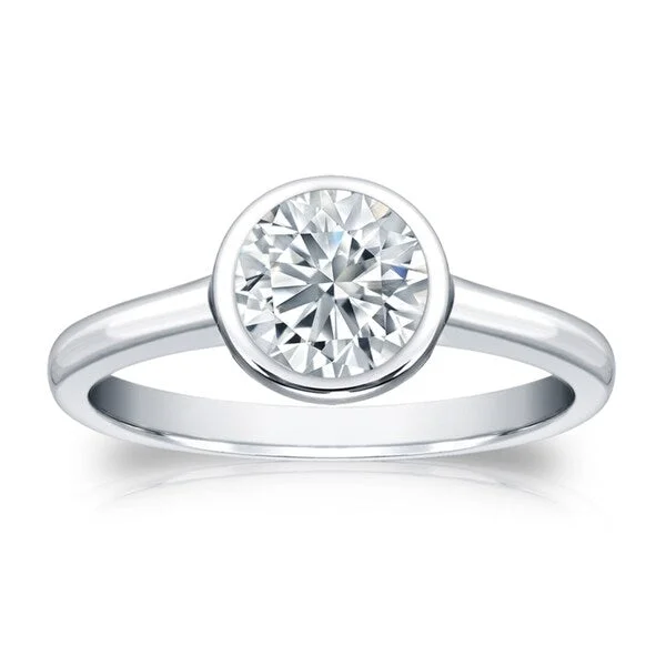 Art Deco Engagement Rings with Geometric Patterns and Baguette - Cut Diamond AccentsAuriya 18k Gold GIA Certified 2.25ct TDW Solitaire Bezel Set Diamond Engagement Ring Art Deco Engagement Rings with Geometric Patterns and Baguette - Cut Diamond AccentsAuriya 18k Gold GIA Certified 2.25ct TDW Solitaire Bezel Set Diamond Engagement Ring