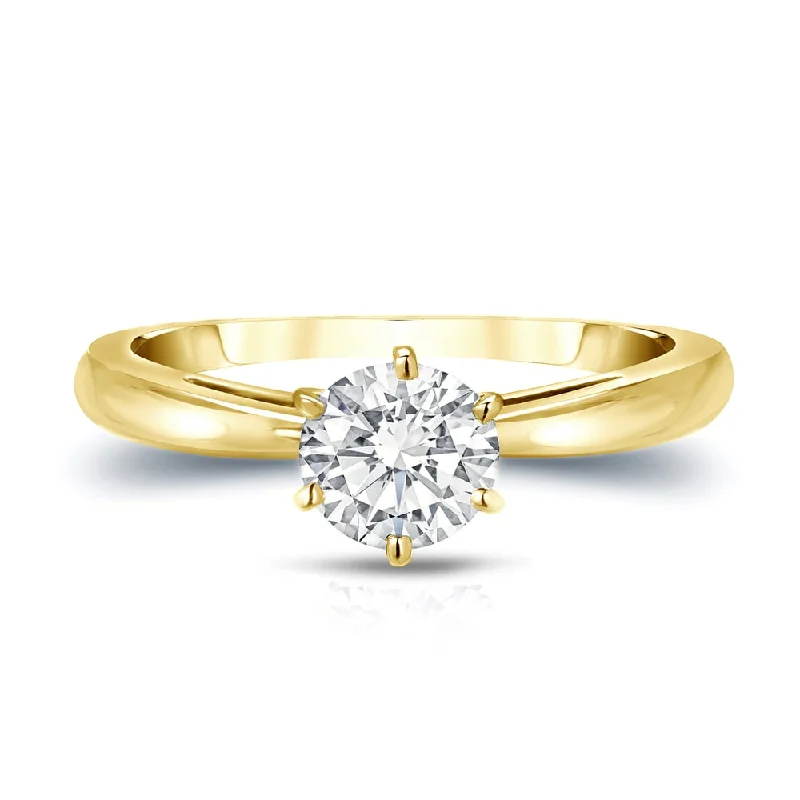 Princess Cut Engagement Rings in 18K White Gold with Micro - Pave Side StonesAuriya 2 1/4ctw Round 6 Prong Solitaire Diamond Engagement Ring 18k Gold GIA Certified Princess Cut Engagement Rings in 18K White Gold with Micro - Pave Side StonesAuriya 2 1/4ctw Round 6 Prong Solitaire Diamond Engagement Ring 18k Gold GIA Certified