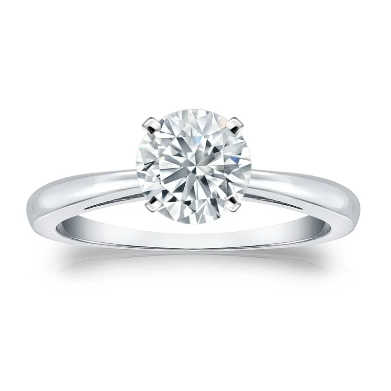 Halo Engagement Rings with a Cushion - Cut Center Diamond and Rose Gold BandAuriya Platinum GIA Certified 2.25 carat TW Round Solitaire Diamond Engagement Ring Halo Engagement Rings with a Cushion - Cut Center Diamond and Rose Gold BandAuriya Platinum GIA Certified 2.25 carat TW Round Solitaire Diamond Engagement Ring