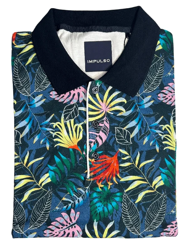 BIRDS OF PARADISE PRINT POLO