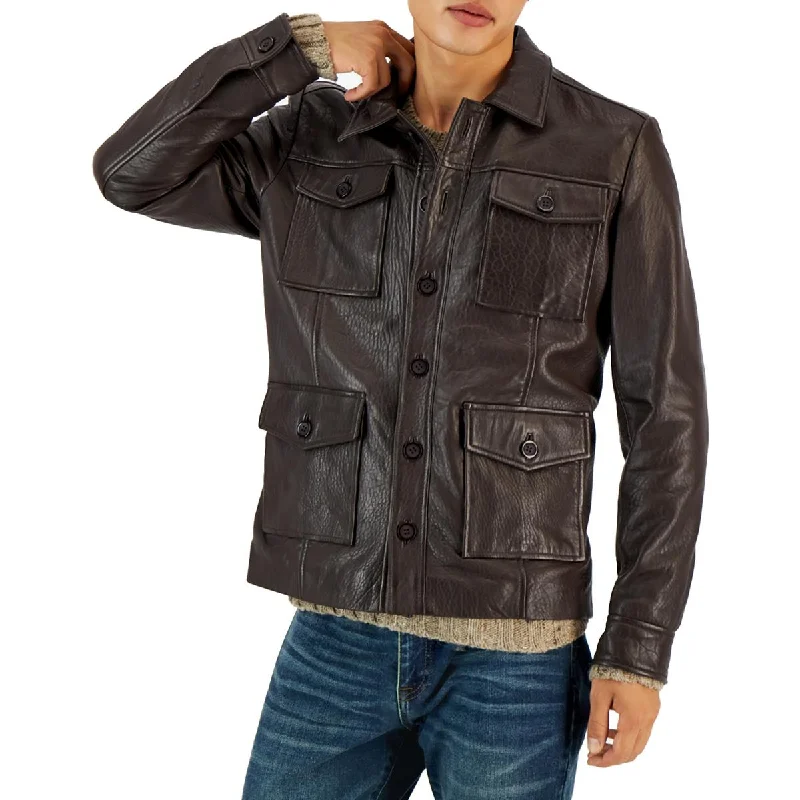 CRWTH Mens Munro Heavy Warm Motorcycle Jacket