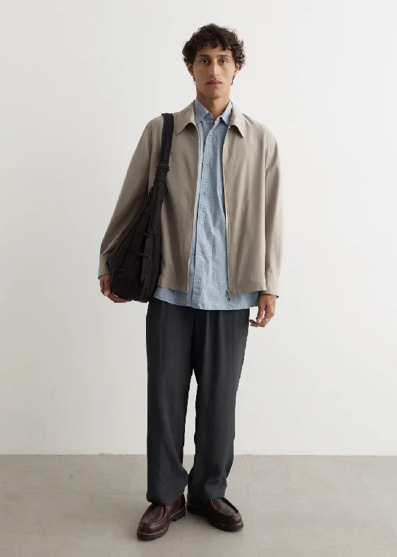 Front ZIp Shirt Blouson