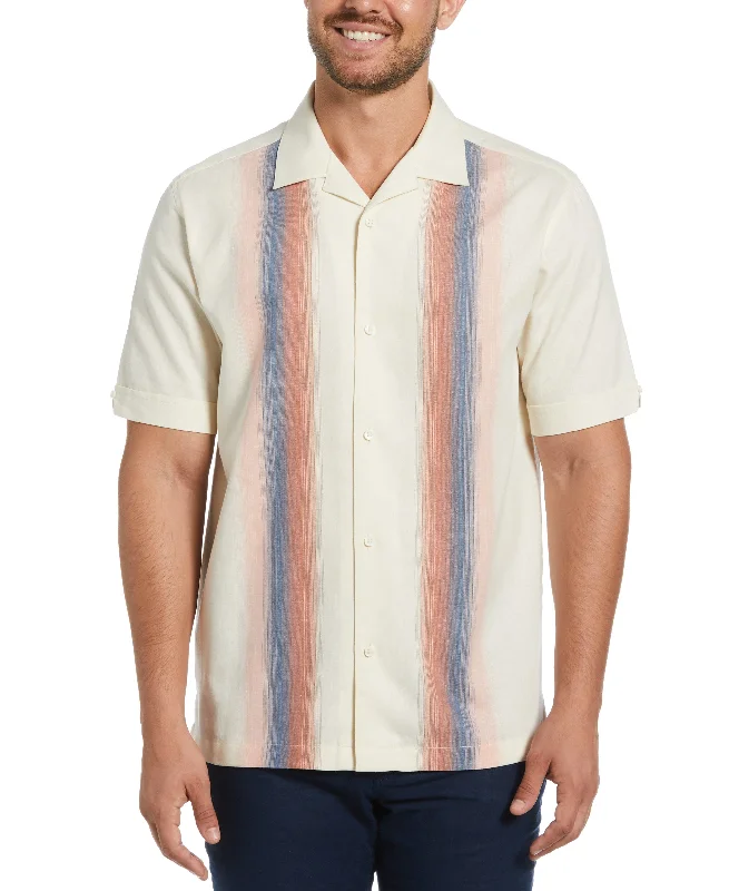 Gradient Panel Print Shirt