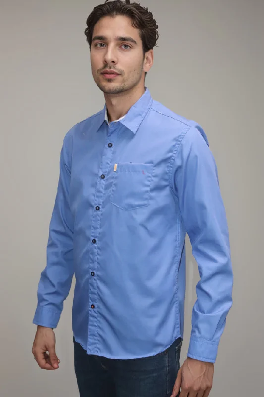 ONE POCKET BUTTON DOWN CASUAL SHIRT