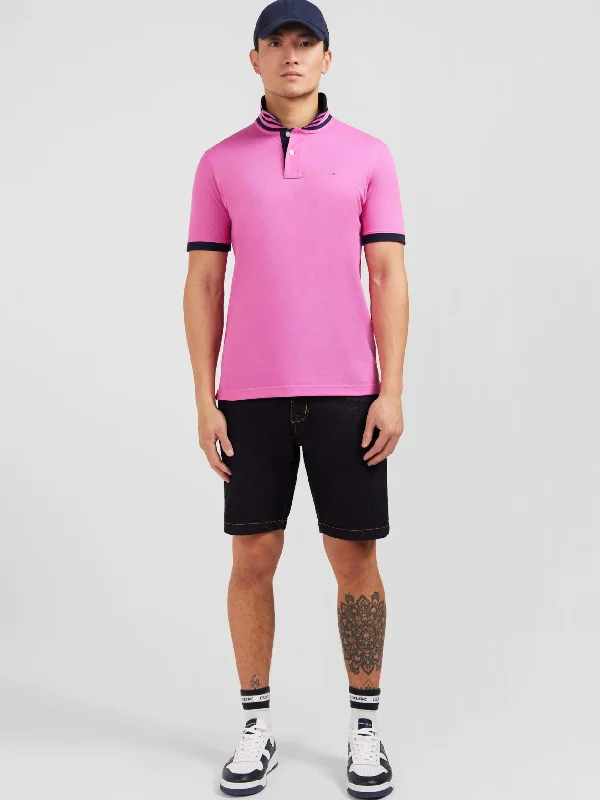 SHORT SLEEVED POLO PHLOX/PINK