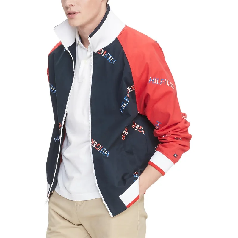 Tommy Hilfiger Mens Monogram Cold Weather Bomber Jacket