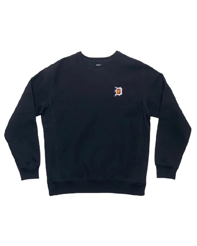 Ink Detroit D-Lightning Heavyweight Crewneck Sweatshirt - Black