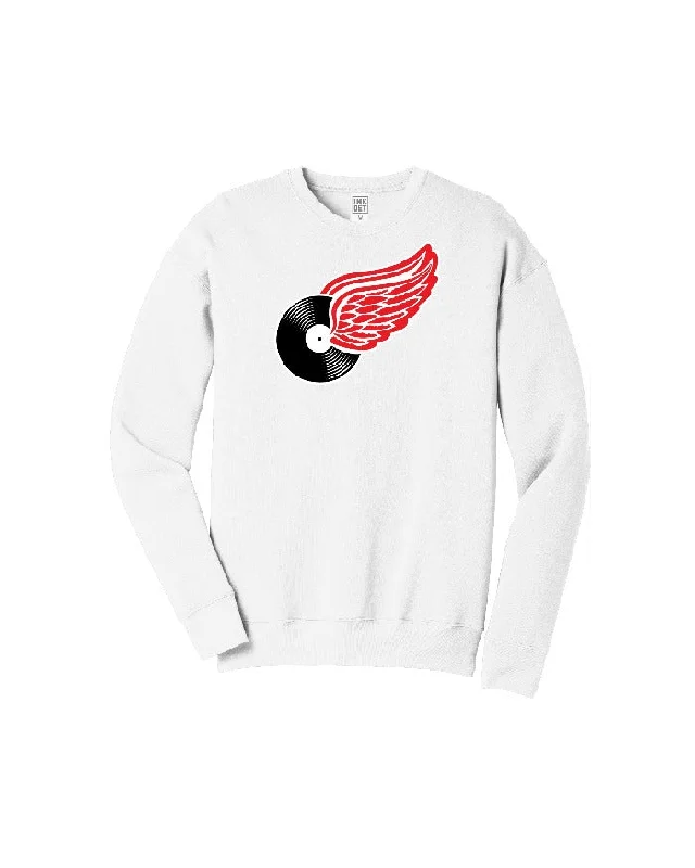 Ink Detroit Motown Wing Crewneck Sweatshirt - White