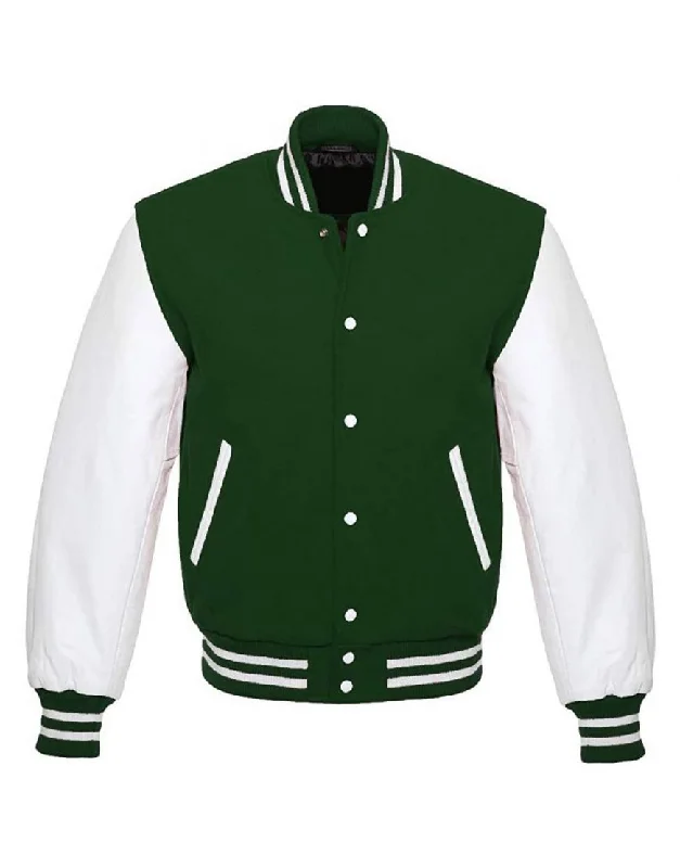 Letterman Jacket Forest Green