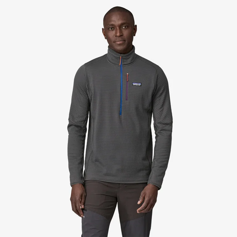 Patagonia Men's R1® Fleece Pullover - Forge Grey w/Endless Blue