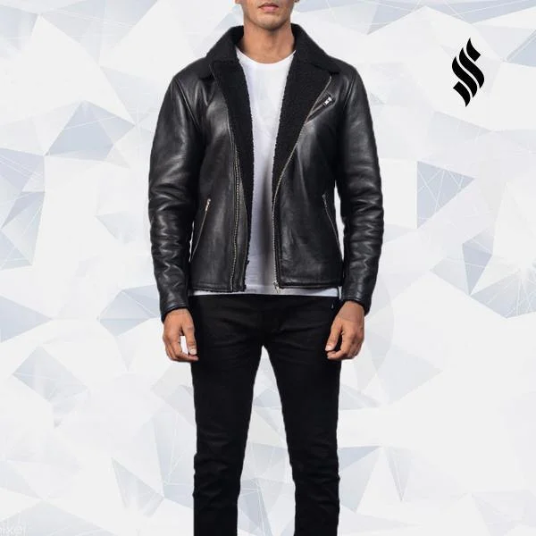 Shearling Black Leather Jacket