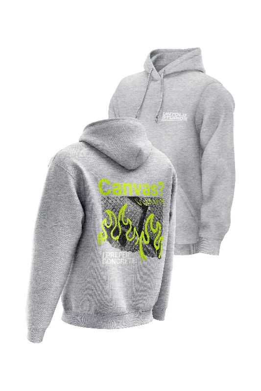 Untold Studios Canvas street art Hoodie - Grey