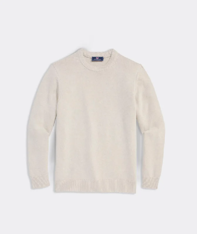 Vineyard Vines Men's Cotton Crewneck Sweater - Stone Heather