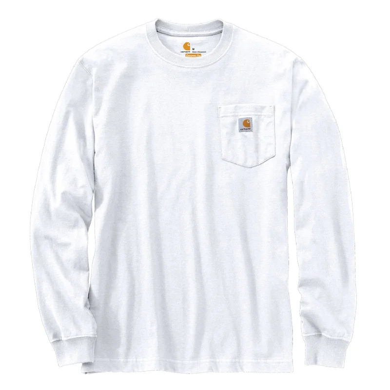 Carhartt Men's Long Sleeve Pocket T-Shirt_White