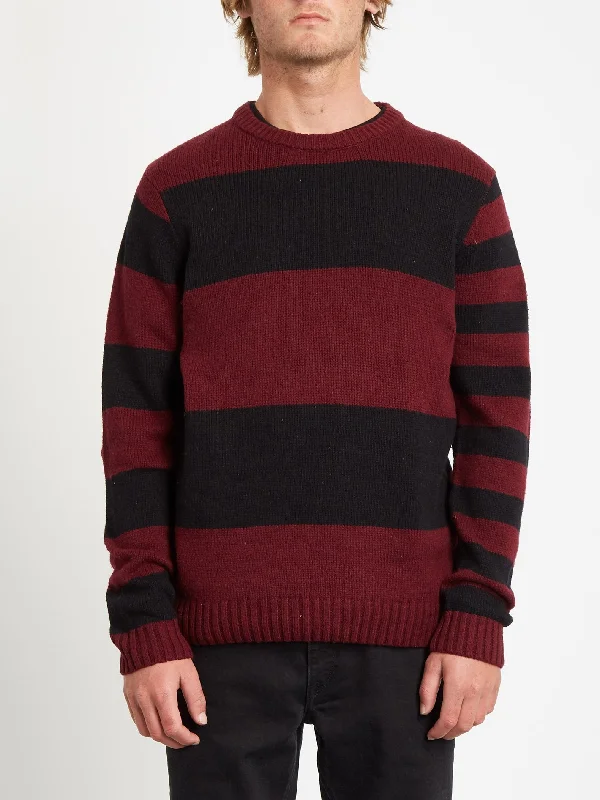 Edmonder Striped Pullover - PORT