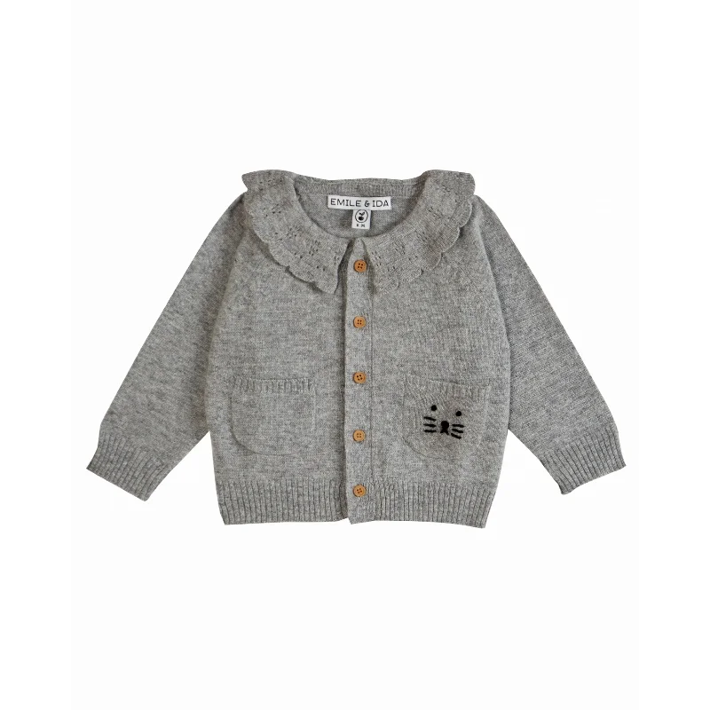 Emile et Ida Cardigan Gris Chine