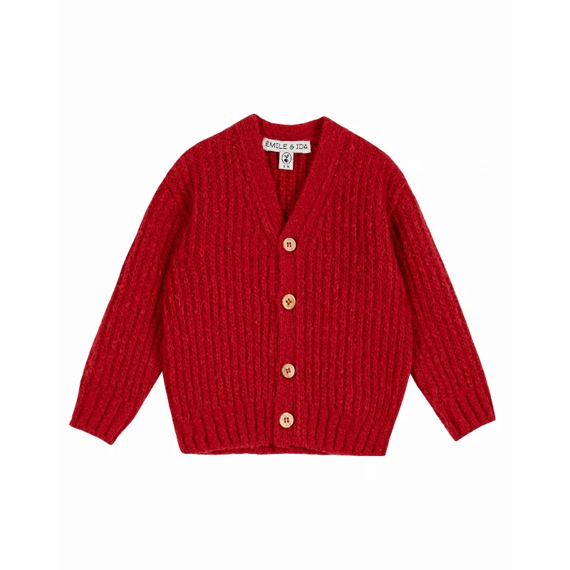 Emile et Ida Cardigan Rouge