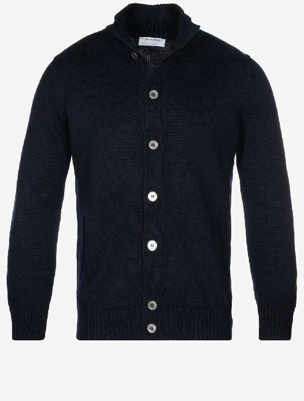 Button Up Cardigan Navy