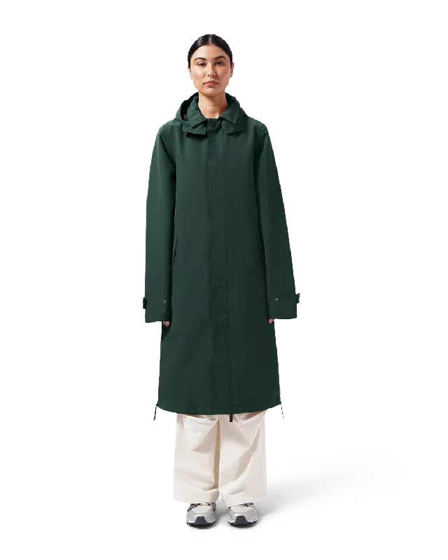 LAST ONES in S - Maium Mac Rain Coat or Poncho - Pine Green