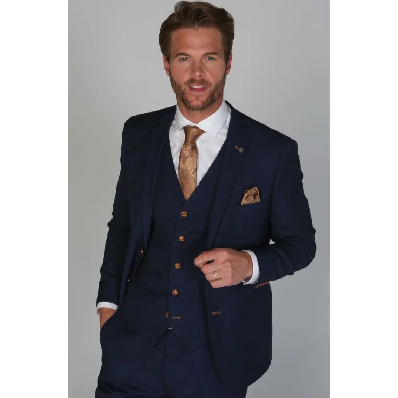 Mayfair- Men's Plain Navy Blazer