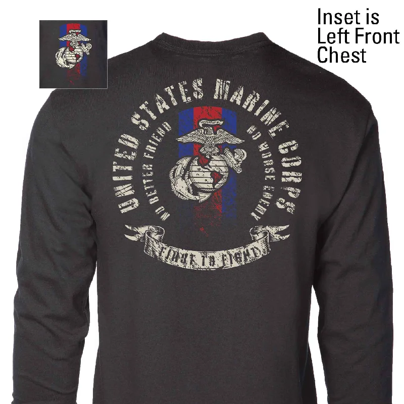 USMC Blood Stripe Long Sleeve