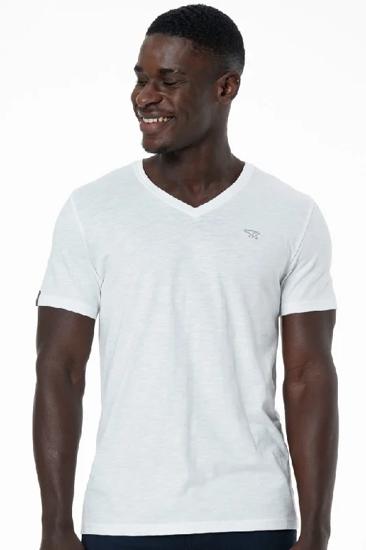 V-Neck T-Shirt _ 141368 _ Optic White