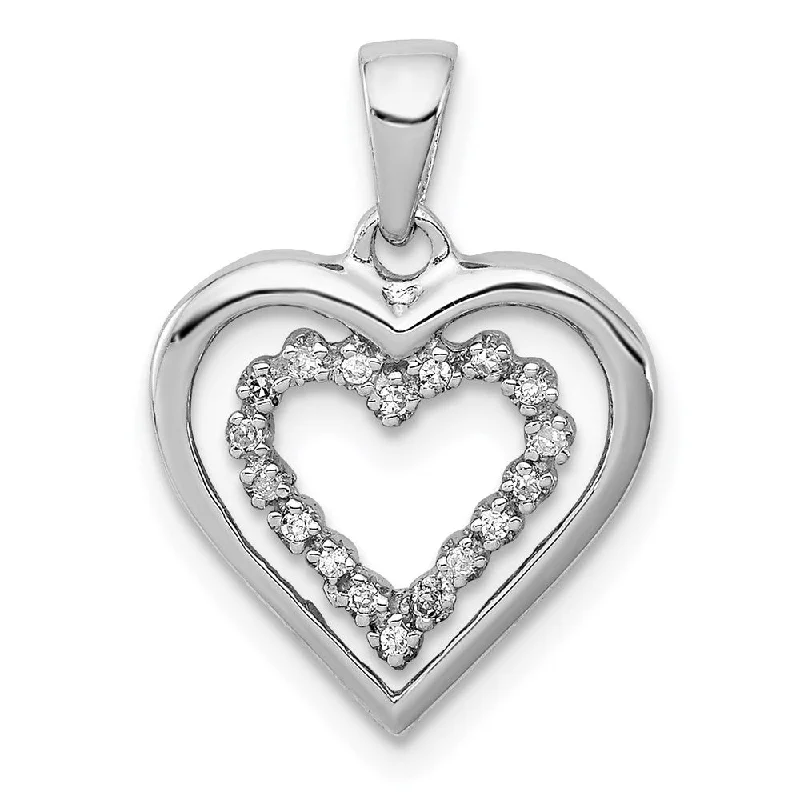 Custom - Engraved Initial Pendant Necklace in Sterling Silver for Mother's Day Gift1/20 Carat Diamond Double Heart Pendant in Sterling Silver Custom - Engraved Initial Pendant Necklace in Sterling Silver for Mother's Day Gift1/20 Carat Diamond Double Heart Pendant in Sterling Silver