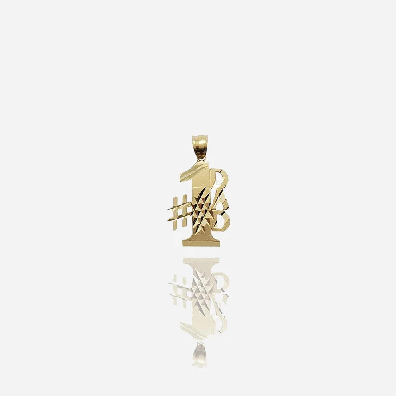 "#1 Dad" Pendant (14K)