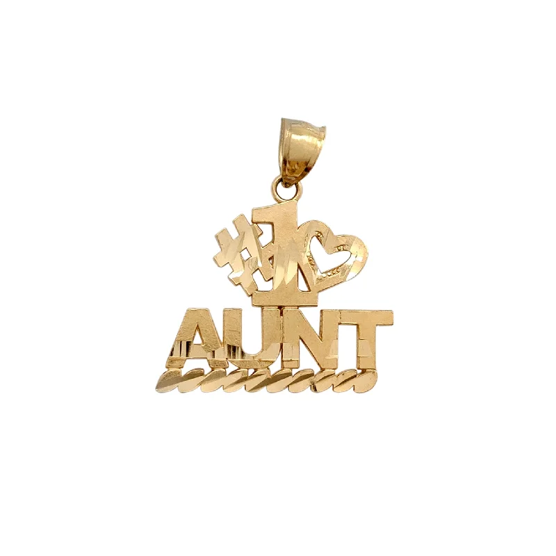 "#1 Aunt" Pendant (14K)