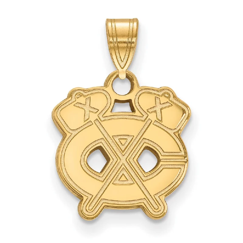 Magnetic - Locking Pendant with Hidden Compartment for Secret Messages10k Yellow Gold NHL Chicago Blackhawks Small Pendant Magnetic - Locking Pendant with Hidden Compartment for Secret Messages10k Yellow Gold NHL Chicago Blackhawks Small Pendant