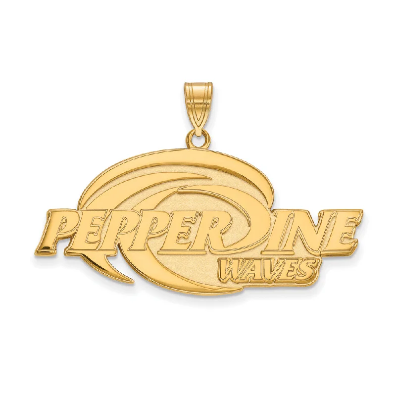 Water - Resistant Stainless Steel Diving - Themed Pendant for Divers14k Gold Plated Silver Pepperdine U. Large Logo Pendant Water - Resistant Stainless Steel Diving - Themed Pendant for Divers14k Gold Plated Silver Pepperdine U. Large Logo Pendant