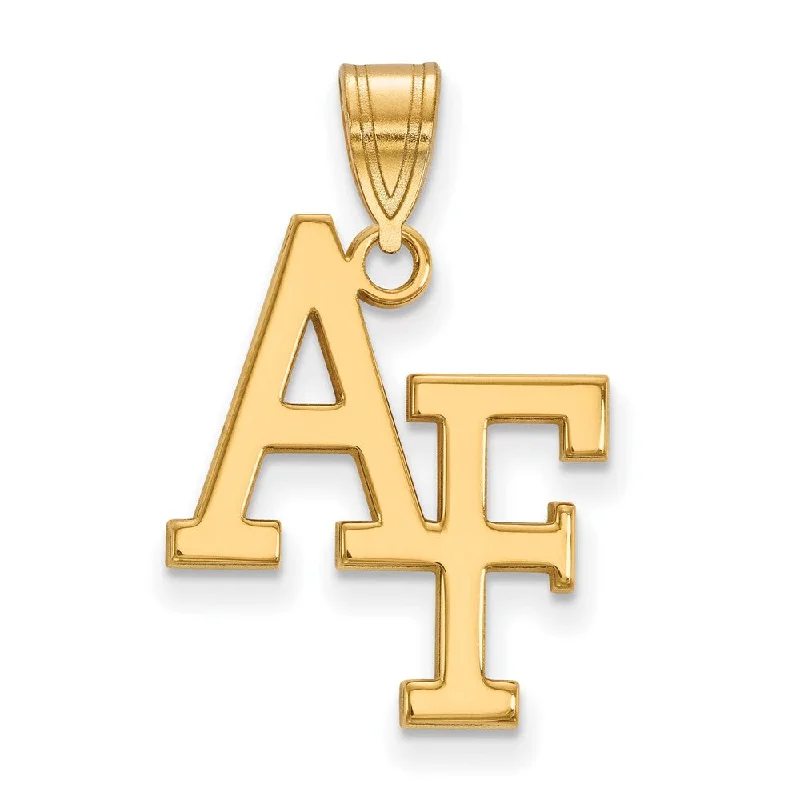 14k Gold Plated Silver U.S. Air Force Academy Large Pendant