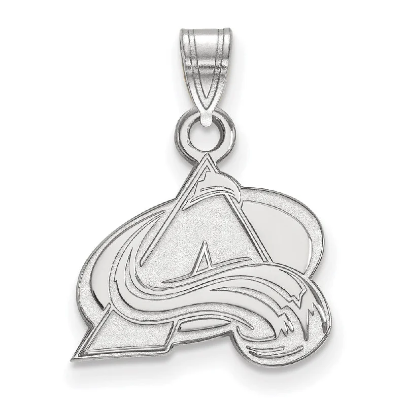 14k White Gold NHL Colorado Avalanche Small Pendant