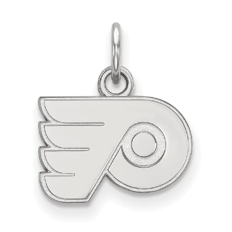 14k White Gold NHL Philadelphia Flyers XS (Tiny) Charm or Pendant