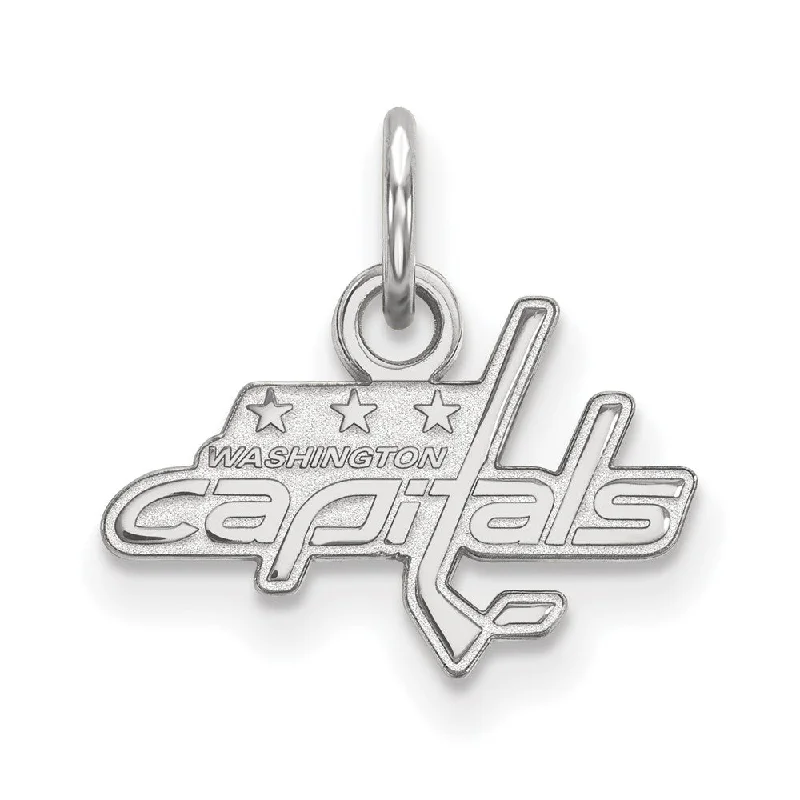 14k White Gold NHL Washington Capitals XS (Tiny) Charm or Pendant