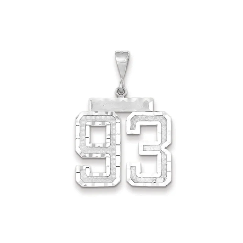 3D - Printed Polymer Clay Animal - Print Pendant for a Fun and Quirky Accessory14k White Gold, Varsity Collection, Large D/C Pendant, Number 93 3D - Printed Polymer Clay Animal - Print Pendant for a Fun and Quirky Accessory14k White Gold, Varsity Collection, Large D/C Pendant, Number 93