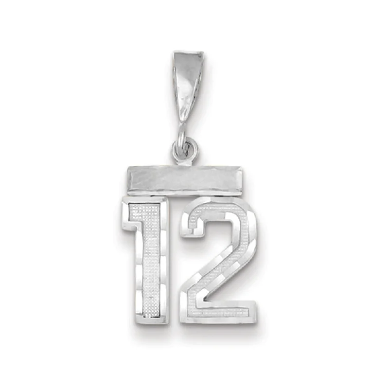 18K Gold - Plated Angel Wing Pendant for a Symbolic and Elegant Accessory14k White Gold, Varsity Collection, Small D/C Pendant, Number 12 18K Gold - Plated Angel Wing Pendant for a Symbolic and Elegant Accessory14k White Gold, Varsity Collection, Small D/C Pendant, Number 12