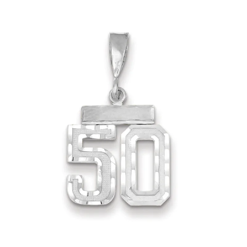 3D - Printed Polymer Clay Animal - Print Pendant for a Fun and Quirky Accessory14k White Gold, Varsity Collection, Small D/C Pendant, Number 50 3D - Printed Polymer Clay Animal - Print Pendant for a Fun and Quirky Accessory14k White Gold, Varsity Collection, Small D/C Pendant, Number 50