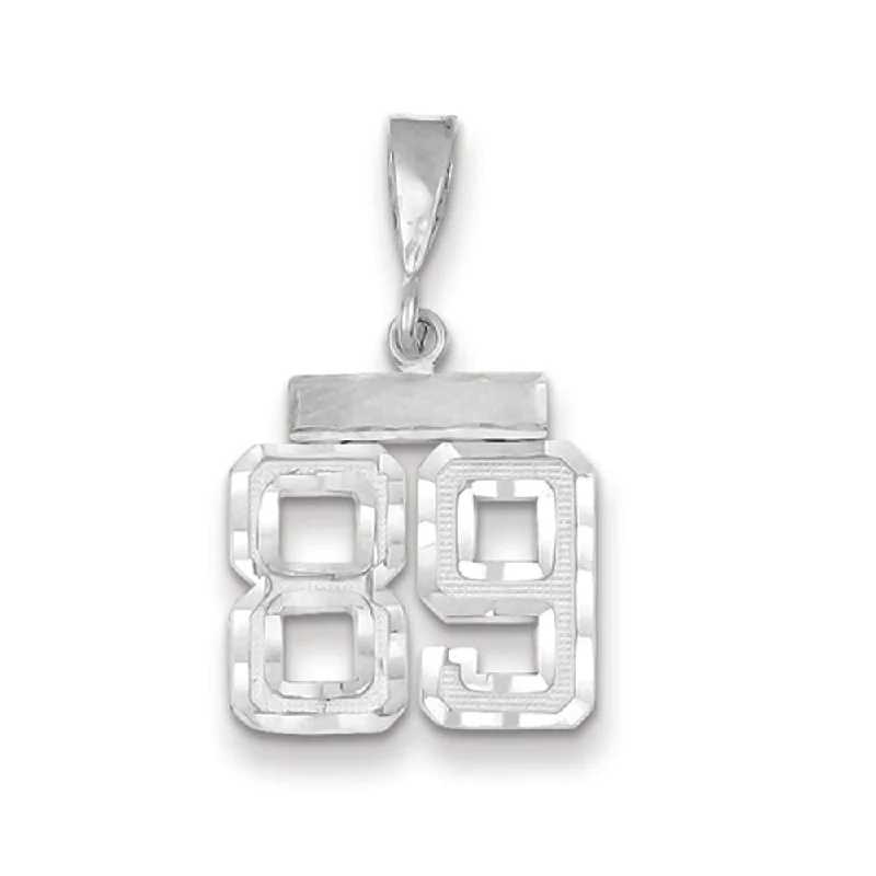 Hypoallergenic Titanium Infinity Symbol Pendant for Sensitive Skin14k White Gold, Varsity Collection, Small D/C Pendant, Number 89 Hypoallergenic Titanium Infinity Symbol Pendant for Sensitive Skin14k White Gold, Varsity Collection, Small D/C Pendant, Number 89