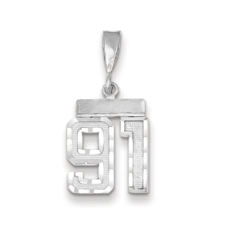 18K Gold - Plated Angel Wing Pendant for a Symbolic and Elegant Accessory14k White Gold, Varsity Collection, Small D/C Pendant, Number 91 18K Gold - Plated Angel Wing Pendant for a Symbolic and Elegant Accessory14k White Gold, Varsity Collection, Small D/C Pendant, Number 91