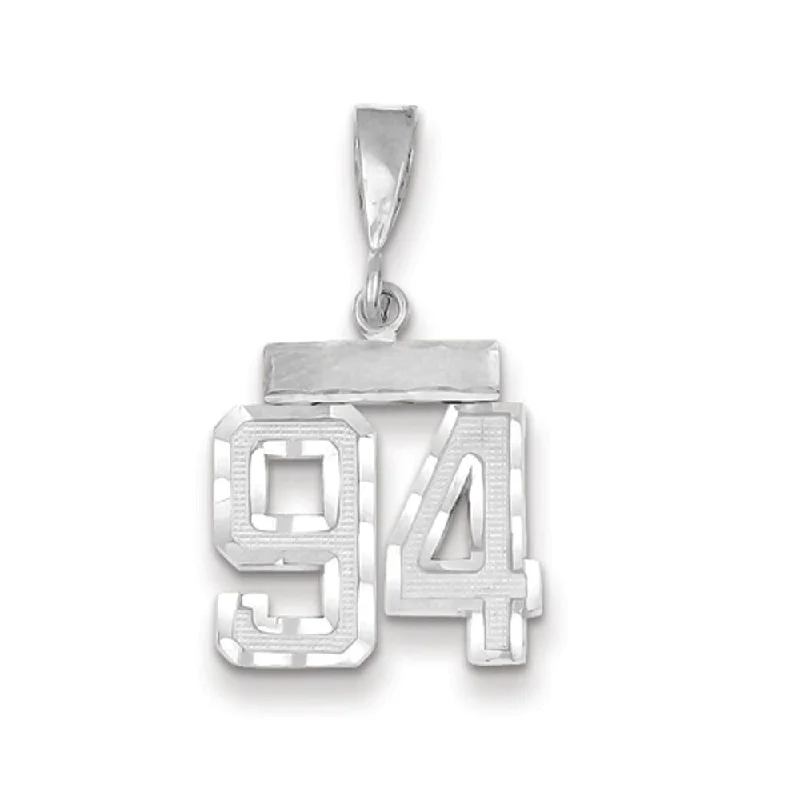 3D - Printed Polymer Clay Animal - Print Pendant for a Fun and Quirky Accessory14k White Gold, Varsity Collection, Small D/C Pendant, Number 94 3D - Printed Polymer Clay Animal - Print Pendant for a Fun and Quirky Accessory14k White Gold, Varsity Collection, Small D/C Pendant, Number 94