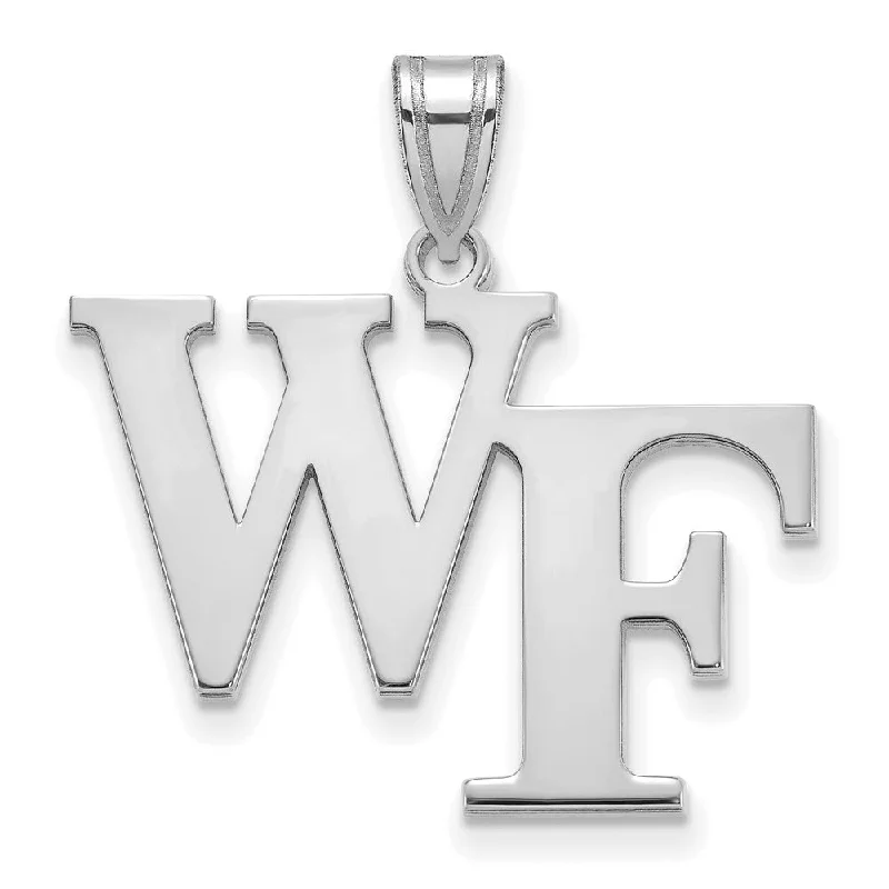 Hypoallergenic Titanium Infinity Symbol Pendant for Sensitive Skin14k White Gold Wake Forest U. Large 'WF' Pendant Hypoallergenic Titanium Infinity Symbol Pendant for Sensitive Skin14k White Gold Wake Forest U. Large 'WF' Pendant