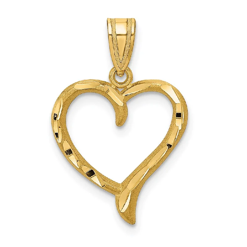 Military - Inspired Dog Tag Pendant with Engraved Service Numbers14k Yellow Gold Diamond Cut Ribbon Heart Pendant Military - Inspired Dog Tag Pendant with Engraved Service Numbers14k Yellow Gold Diamond Cut Ribbon Heart Pendant