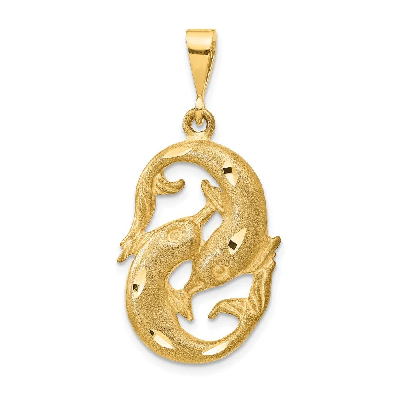 Hand - Carved Jade Buddha Pendant for Spiritual and Cultural Significance14k Yellow Gold Large Pisces the Fish Zodiac Pendant Hand - Carved Jade Buddha Pendant for Spiritual and Cultural Significance14k Yellow Gold Large Pisces the Fish Zodiac Pendant