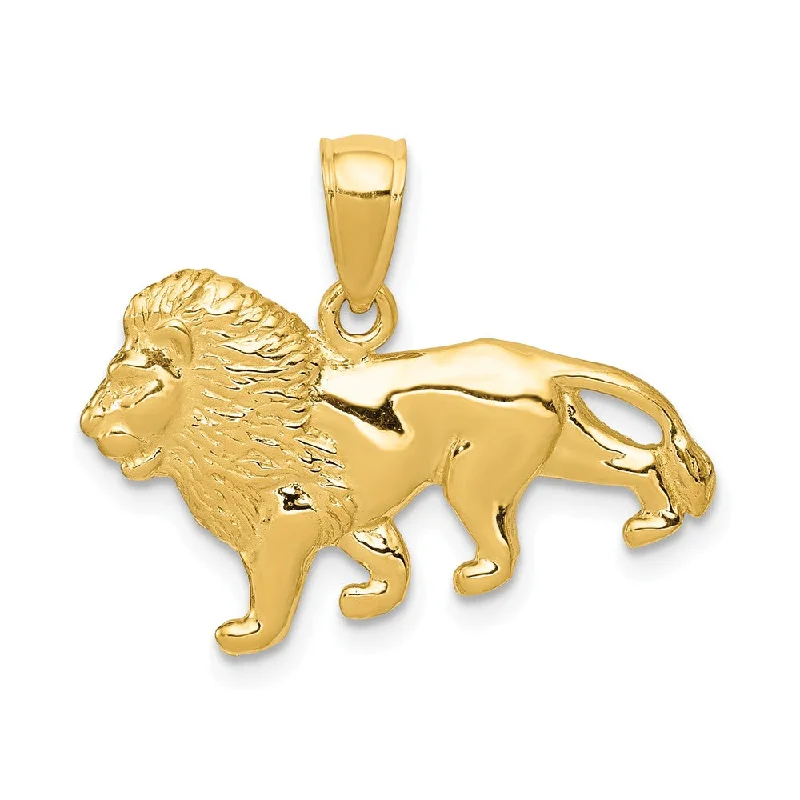 Glow - in - the - Dark Starry Sky Pendant for Nighttime Adventures14k Yellow Gold Polished Lion Pendant Glow - in - the - Dark Starry Sky Pendant for Nighttime Adventures14k Yellow Gold Polished Lion Pendant