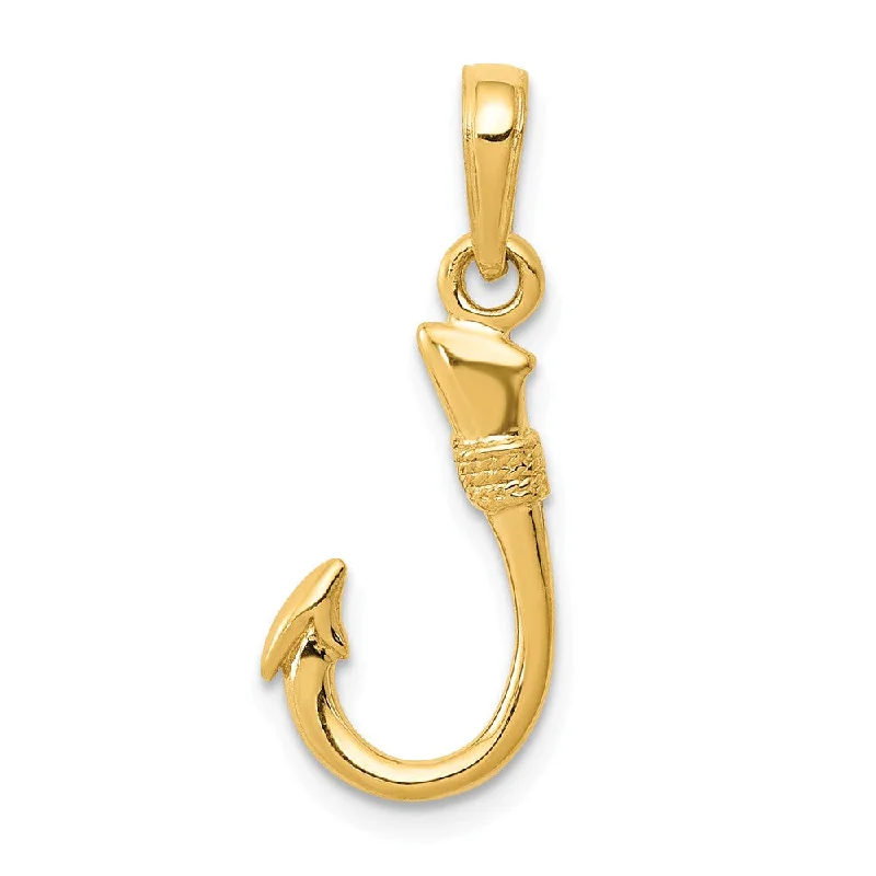 Rhinestone - Encrusted Crown Pendant for Little Girls' Dress - Up14k Yellow Gold Small 3D Fishhook Pendant Rhinestone - Encrusted Crown Pendant for Little Girls' Dress - Up14k Yellow Gold Small 3D Fishhook Pendant